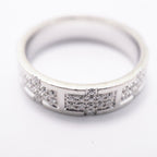Hermes Ring Kilim 18k White Gold Diamond — view 9