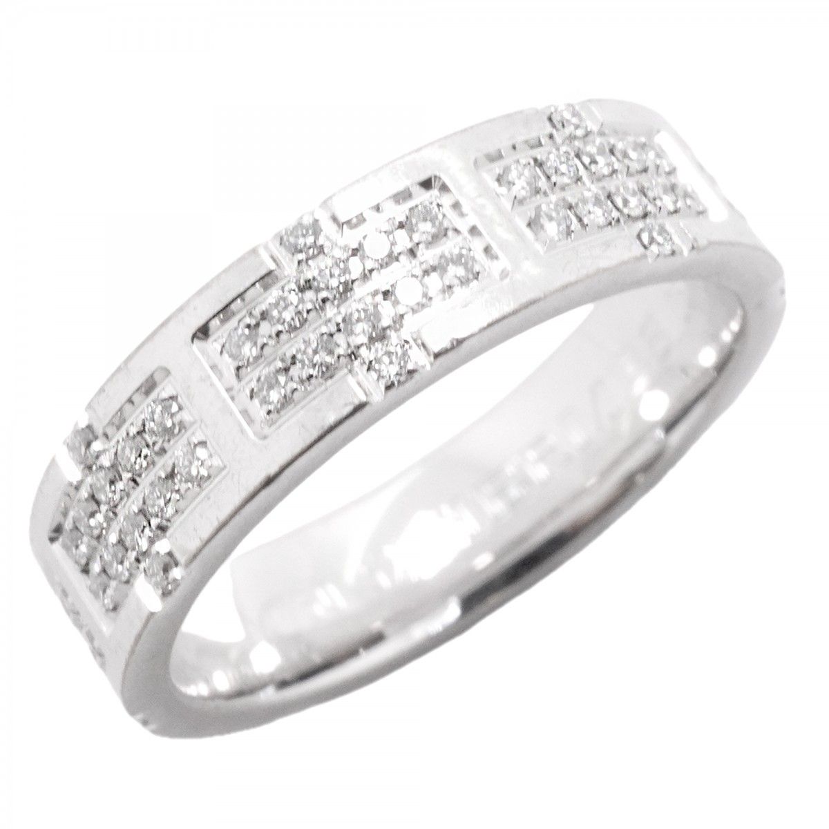 Hermes Ring Kilim 18k White Gold Diamond