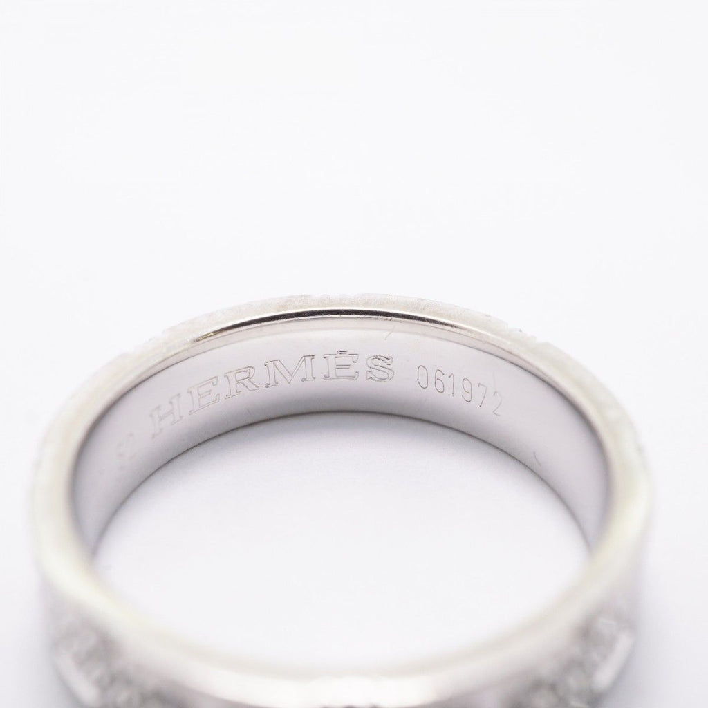 Hermes Ring Kilim 18k White Gold Diamond — view 5