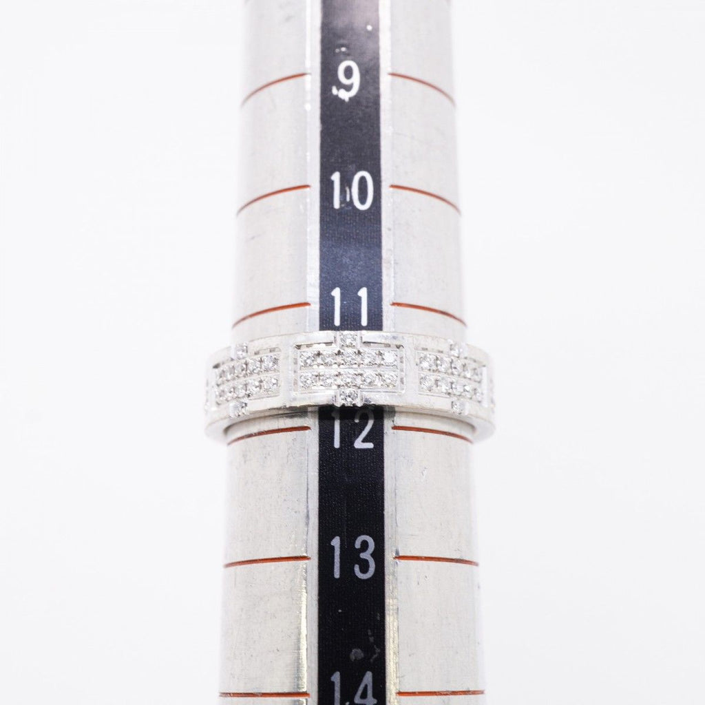 Hermes Ring Kilim 18k White Gold Diamond — view 6