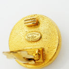 Chanel Earrings Vintage Logo Round — view 4