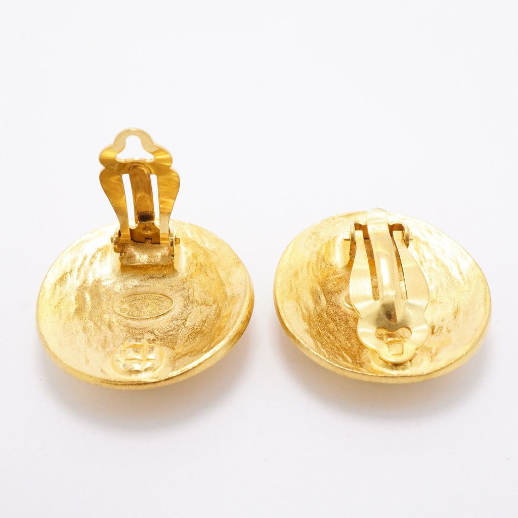 Chanel Earrings Vintage CC Logo Round — view 3