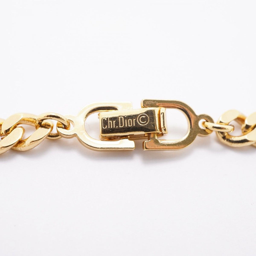 Dior Bracelet CD Logo Gold Plated Rhinestone — view 5