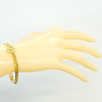 Dior Bracelet CD Logo Gold Plated Rhinestone — view 8