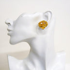 Chanel Earrings Vintage CC Logo Round — view 5