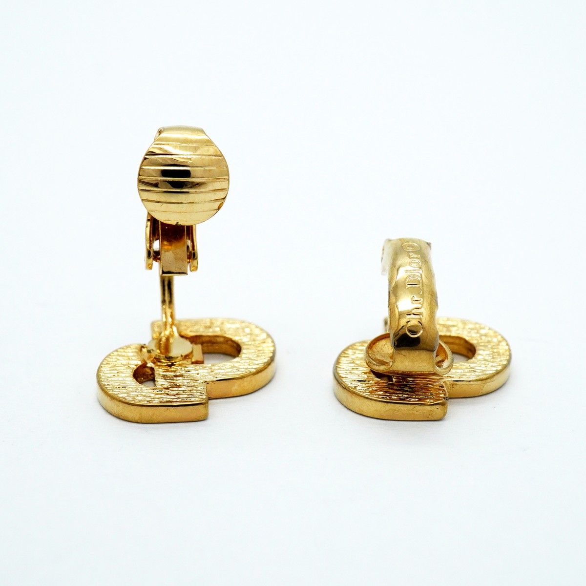 Dior Earrings CD Logo Gold Plated — view 3