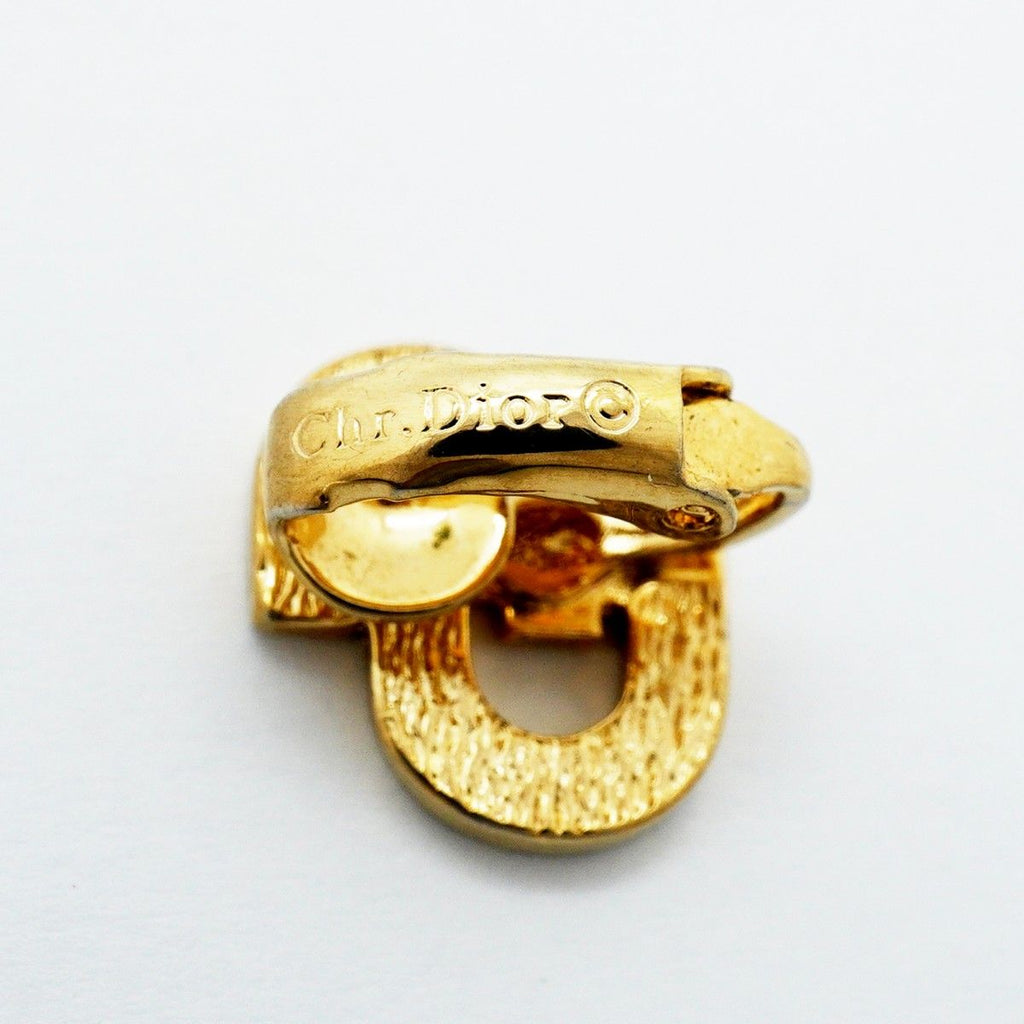 Dior Earrings CD Logo Gold Plated — view 4