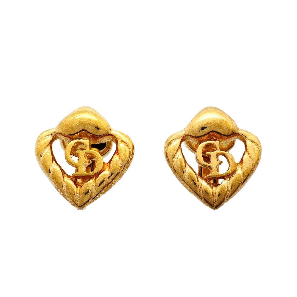 Dior Earrings CD Logo Gold Plated