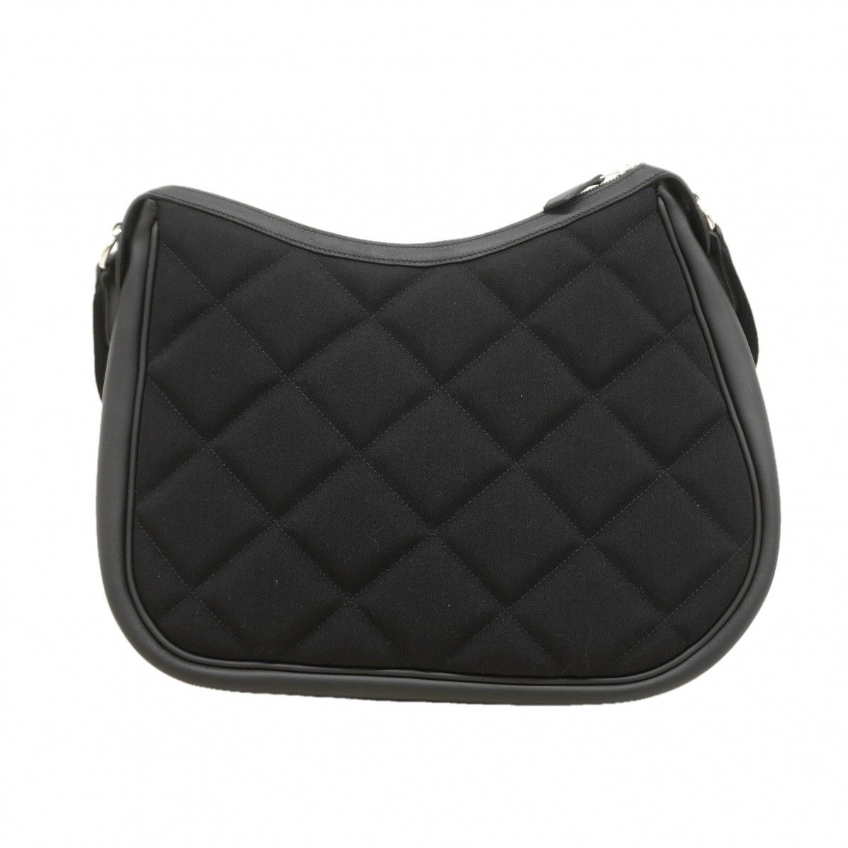Hermes Shoulder Bag Horse Swift Cotton Black Silver — view 7