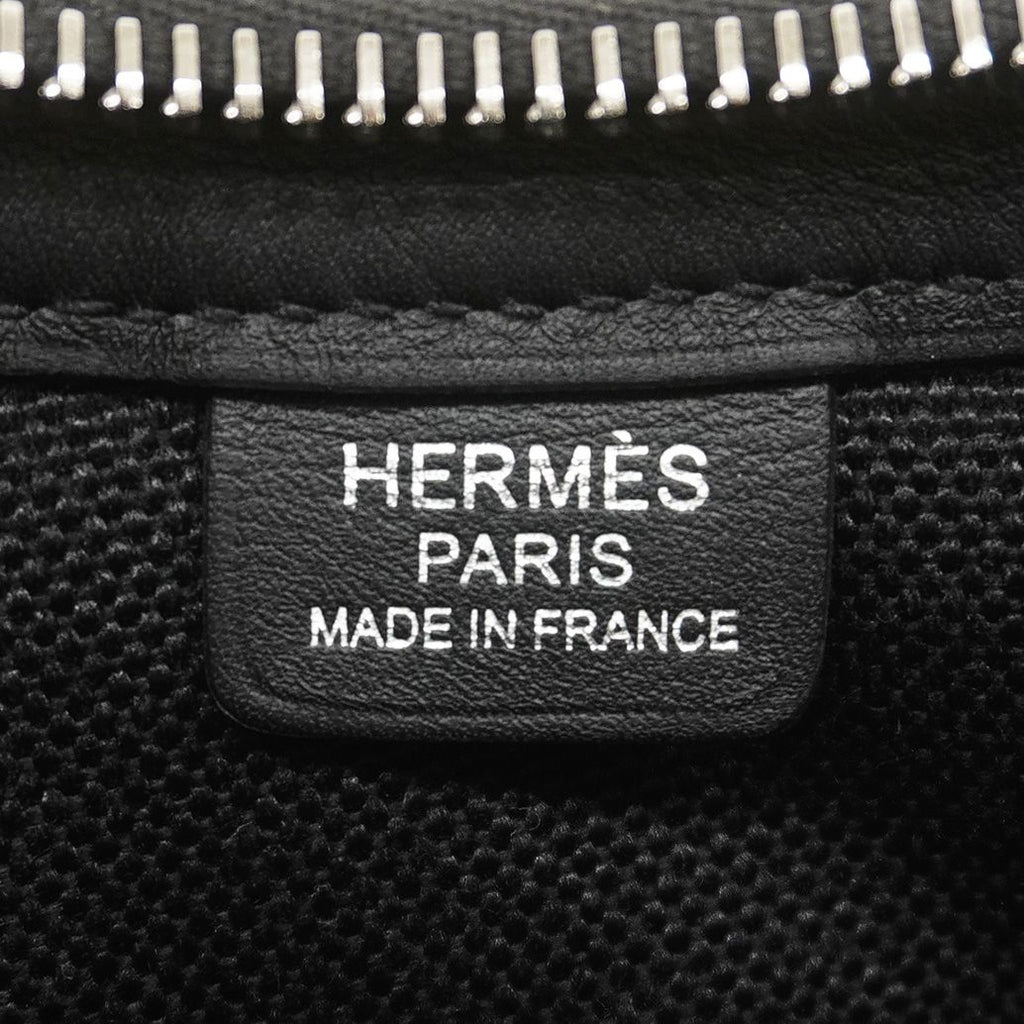 Hermes Shoulder Bag Horse Swift Cotton Black Silver — view 5