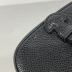 Chanel Vanity Bag Caviar Leather Black Gold — view 8
