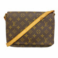 Louis Vuitton Shoulder Bag Monogram Musette Tango Short Strap Brown