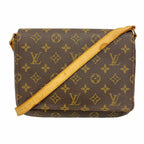 Louis Vuitton Shoulder Bag Monogram Musette Tango Short Strap Brown