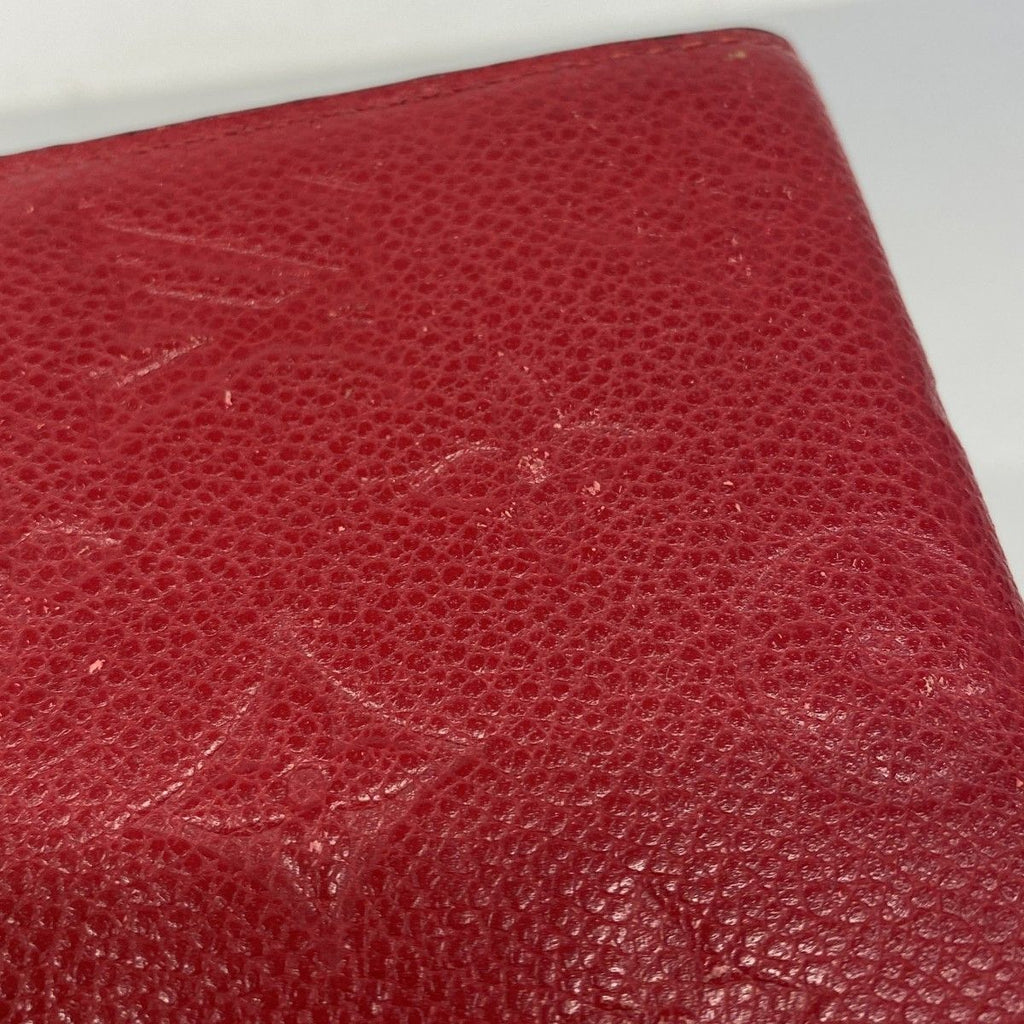 Louis Vuitton Trifold Wallet Monogram Empreinte Portefeuille Victorine Cerise — view 7