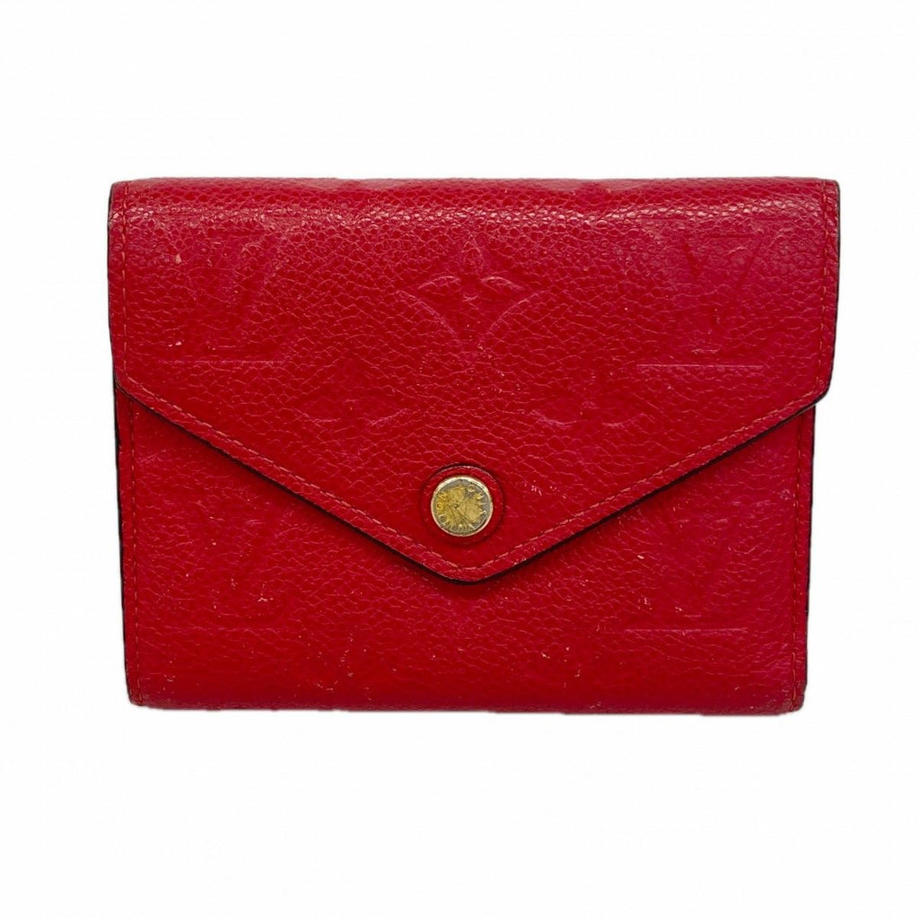 Louis Vuitton Trifold Wallet Monogram Empreinte Portefeuille Victorine Cerise
