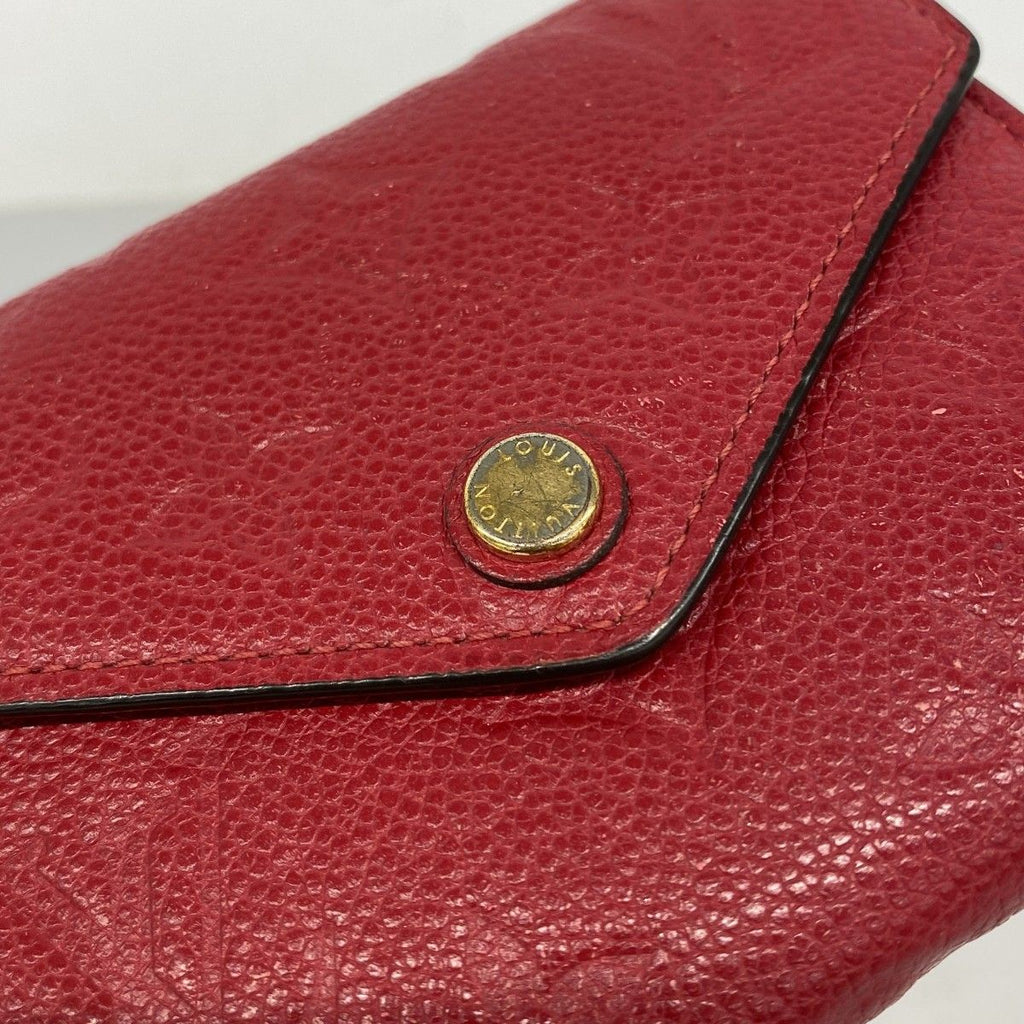 Louis Vuitton Trifold Wallet Monogram Empreinte Portefeuille Victorine Cerise — view 8