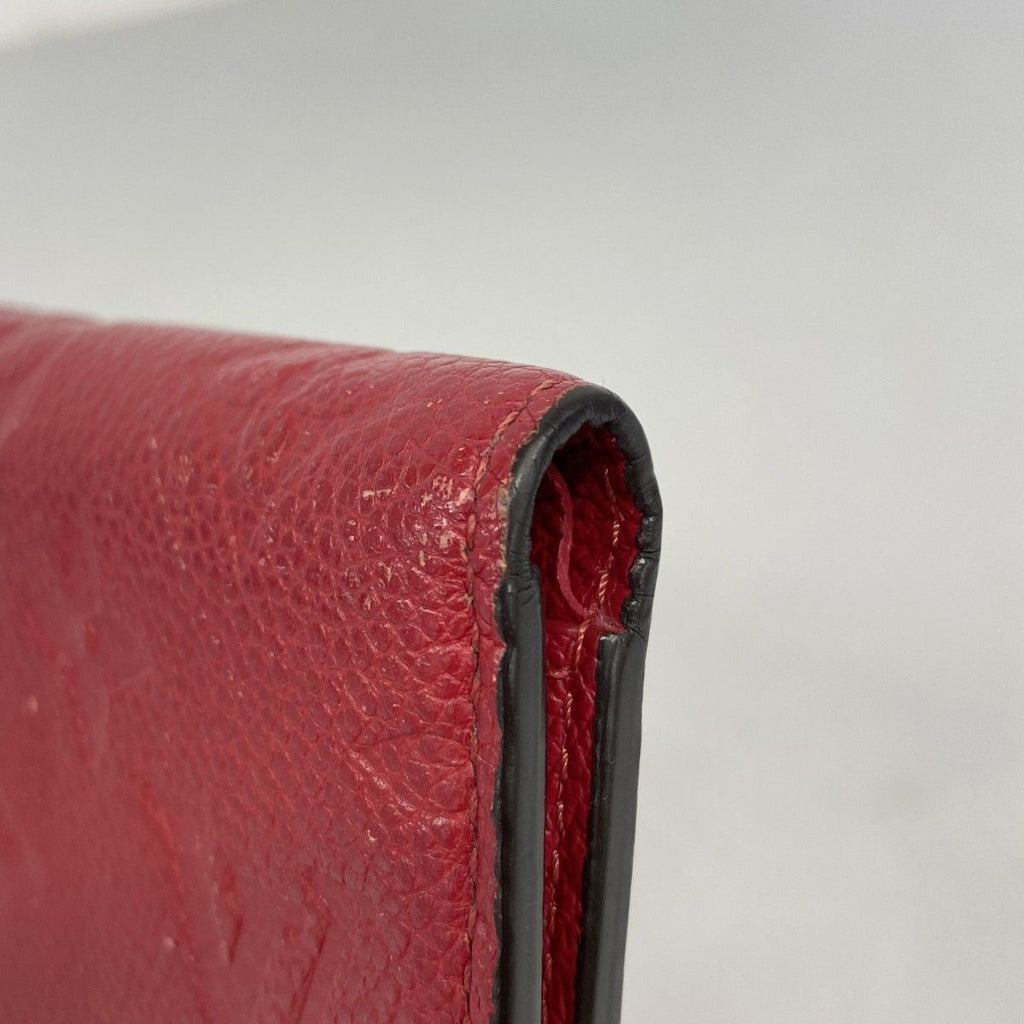 Louis Vuitton Trifold Wallet Monogram Empreinte Portefeuille Victorine Cerise — view 6
