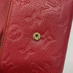 Louis Vuitton Trifold Wallet Monogram Empreinte Portefeuille Victorine Cerise — view 9