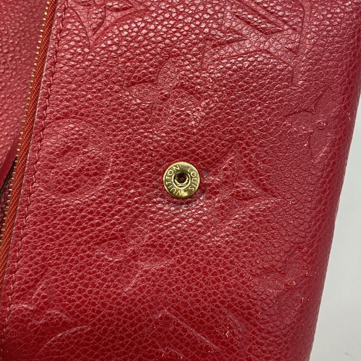 Louis Vuitton Trifold Wallet Monogram Empreinte Portefeuille Victorine Cerise — view 9