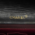 Chanel Shoulder Bag Quilted Lambskin Black Gold — view 5