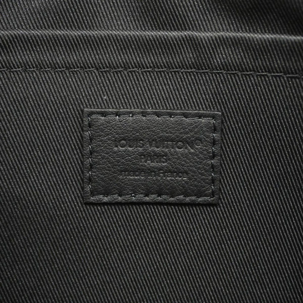 Louis Vuitton Clutch Monogram Shadow Pochette Voyage Small Black — view 5