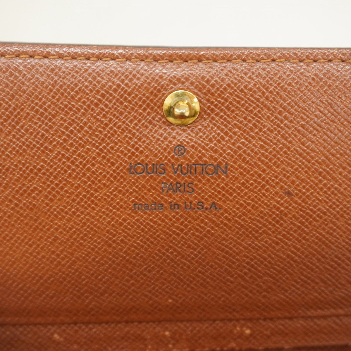 Louis Vuitton Wallet Monogram Porte-Monnaie Viennois Tresor Brown — view 4