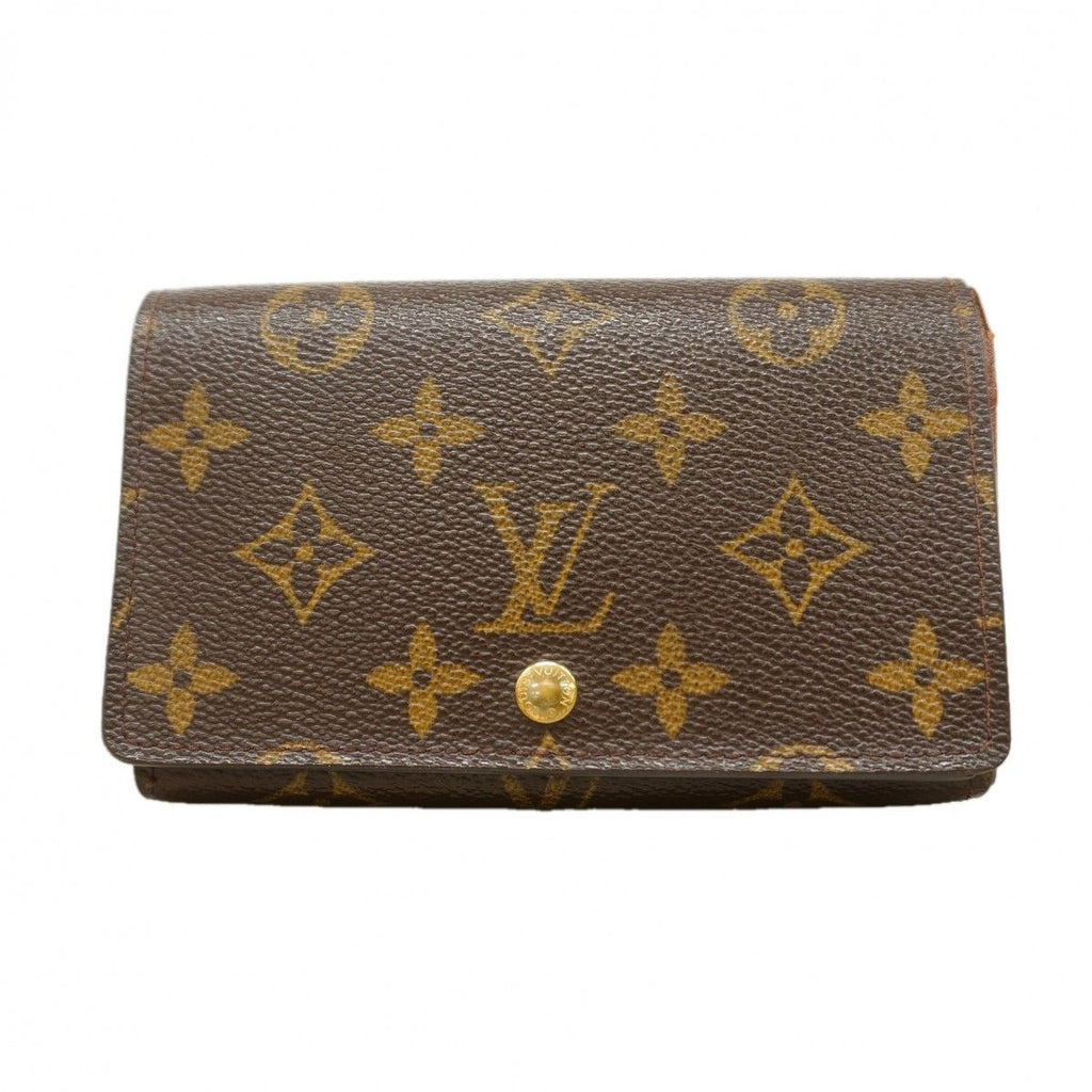 Louis Vuitton Wallet Monogram Porte-Monnaie Viennois Tresor Brown