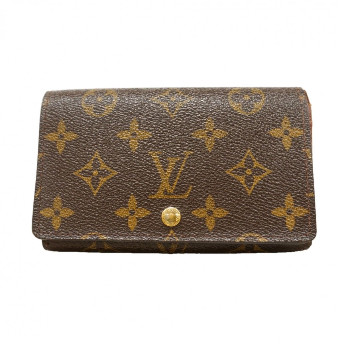 Louis Vuitton Wallet Monogram Porte-Monnaie Viennois Tresor Brown