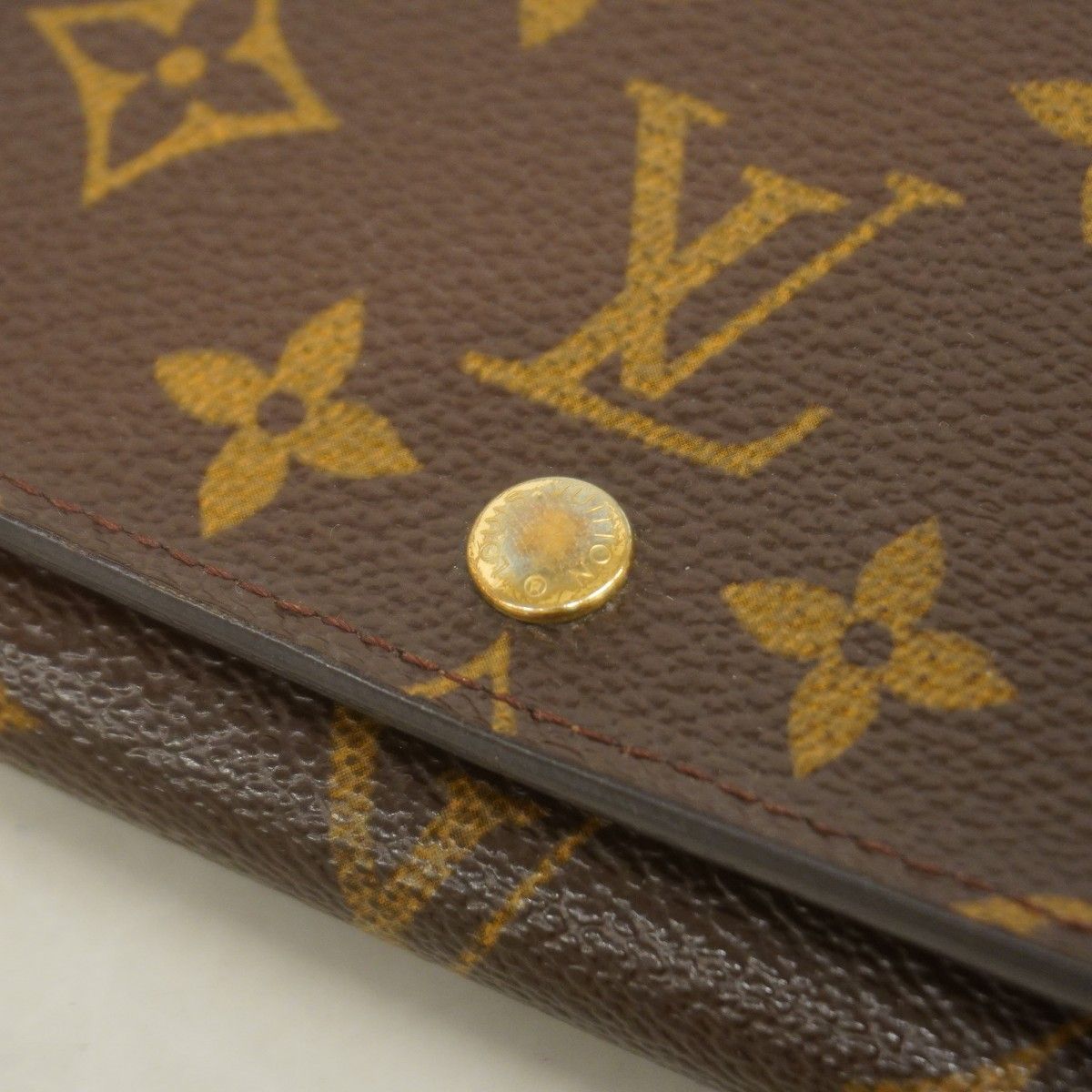 Louis Vuitton Wallet Monogram Porte-Monnaie Viennois Tresor Brown — view 8