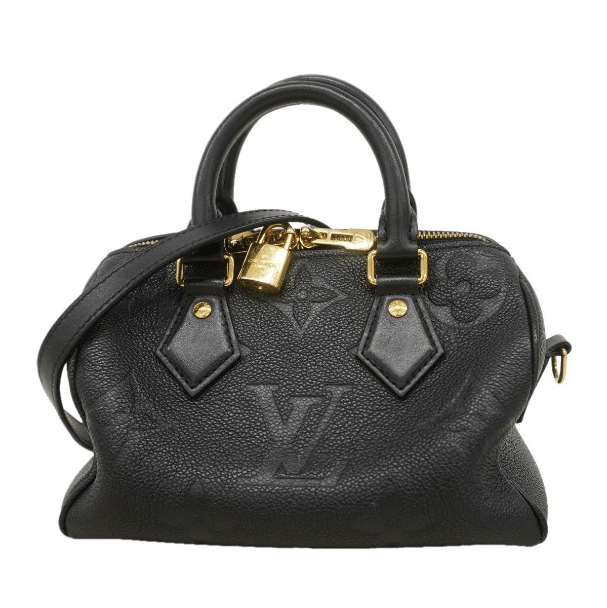 Louis Vuitton Handbag Monogram Empreinte Speedy Bandouliere 20 Noir 2-Way