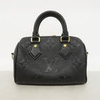 Louis Vuitton Handbag Monogram Empreinte Speedy Bandouliere 20 Noir 2-Way — view 9
