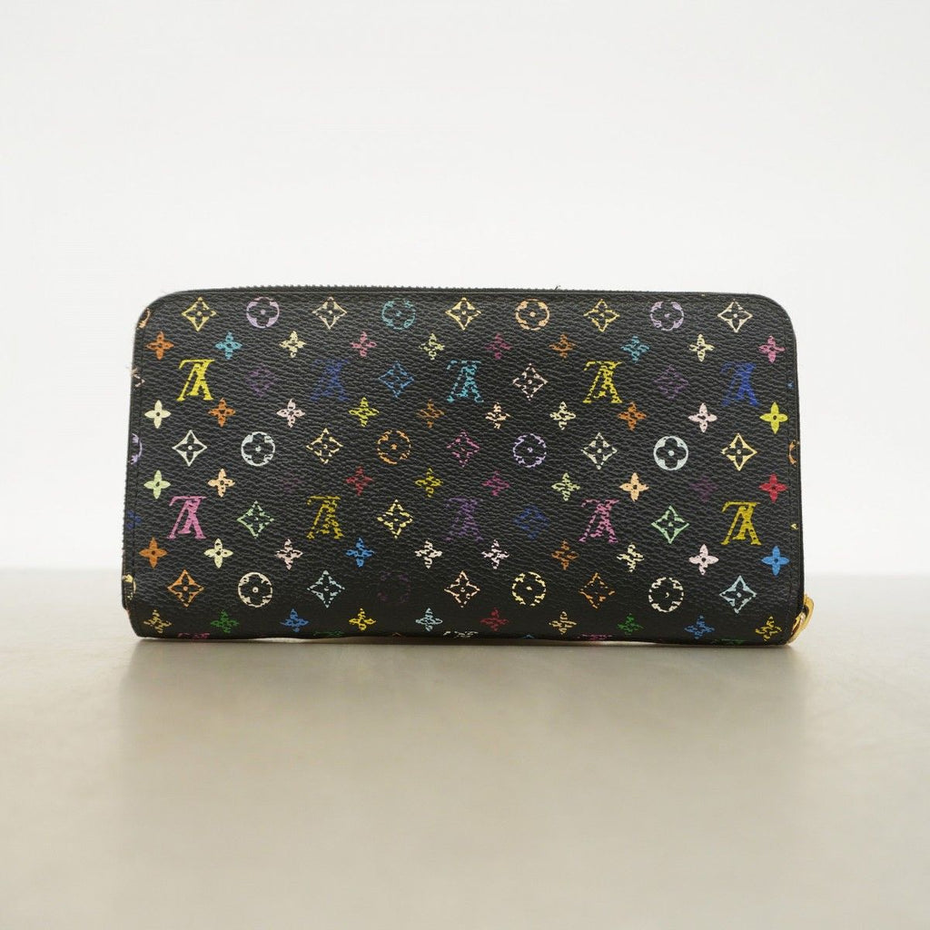 Louis Vuitton Wallet Monogram Multicolor Zippy Noir Grenade — view 9