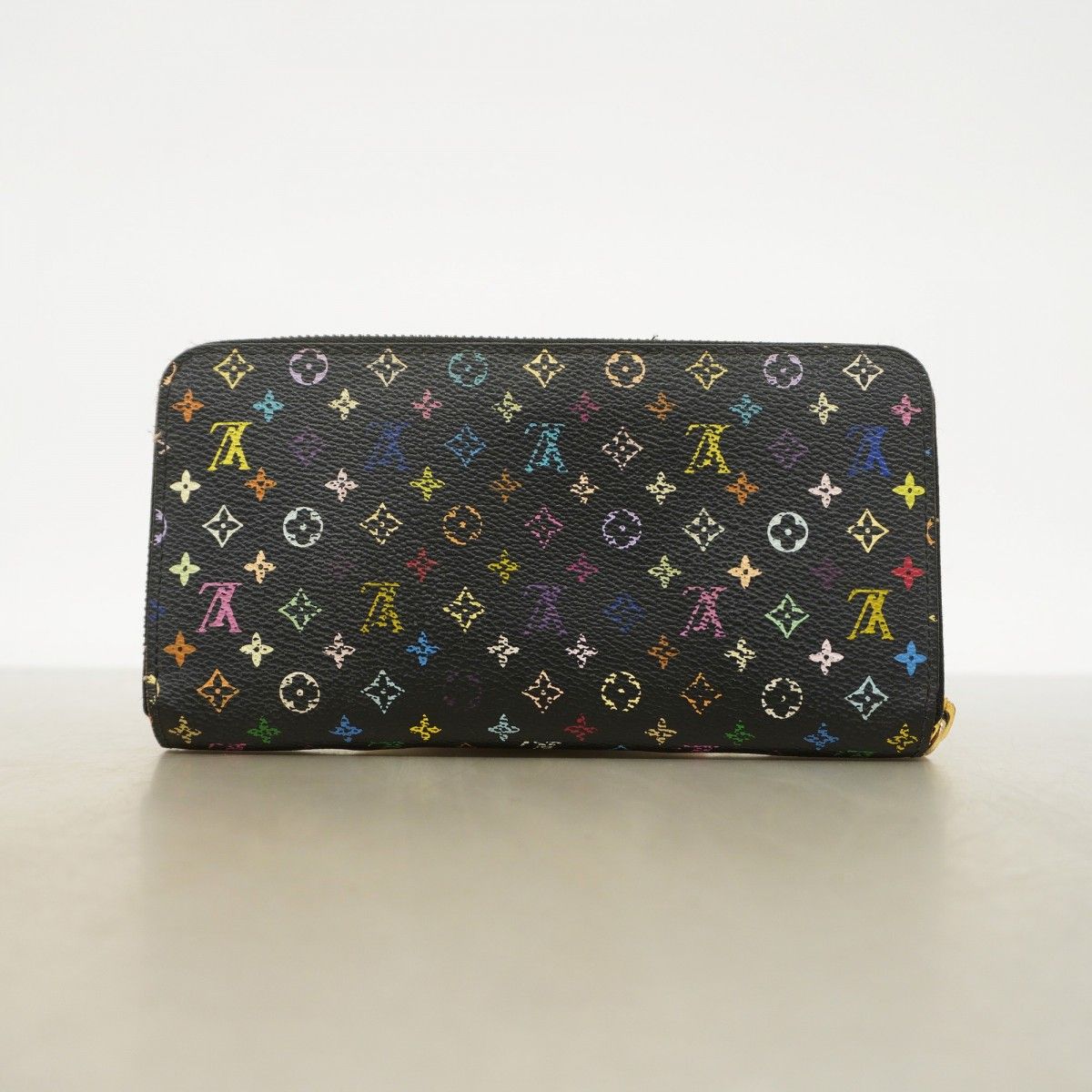 Louis Vuitton Wallet Monogram Multicolor Zippy Noir Grenade — view 9