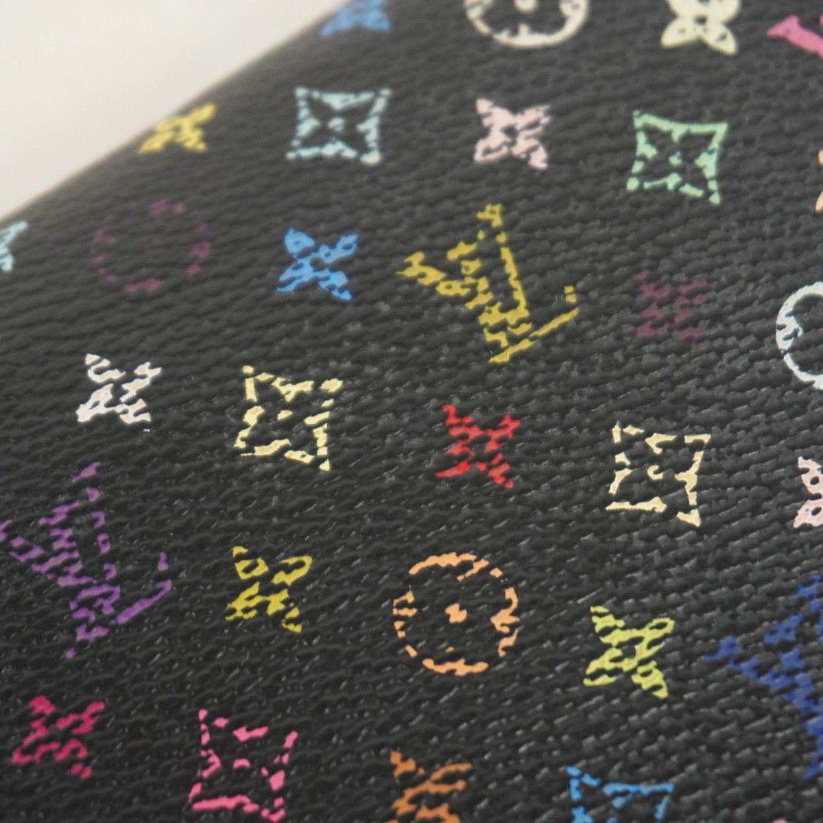 Louis Vuitton Wallet Monogram Multicolor Zippy Noir Grenade — view 7