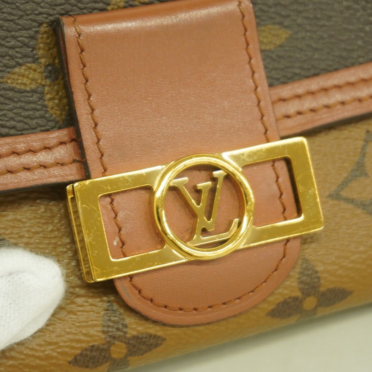 Louis Vuitton Trifold Wallet Monogram Reverse Portefeuille Dauphine Compact — view 7