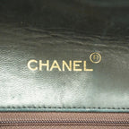 Chanel Shoulder Bag Quilted Lambskin Black Gold — view 5