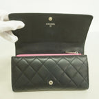 Chanel Wallet Cambon Lambskin Black Silver — view 8