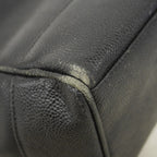 Chanel Shoulder Bag Caviar Leather Black Gold — view 6