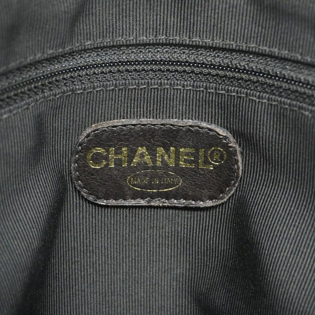 Chanel Shoulder Bag Caviar Leather Black Gold — view 5