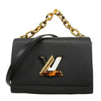 Louis Vuitton Handbag Epi Twist MM Noir 2-Way
