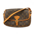 Louis Vuitton Shoulder Bag Monogram Sologne Brown