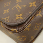 Louis Vuitton Handbag Monogram Pochette Metis MM Brown 2-Way — view 6