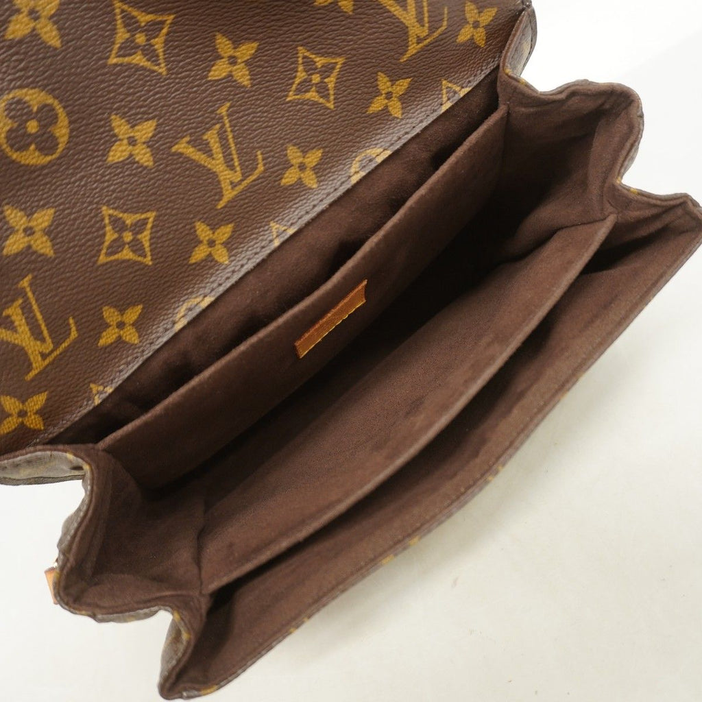 Louis Vuitton Handbag Monogram Pochette Metis MM Brown 2-Way — view 4