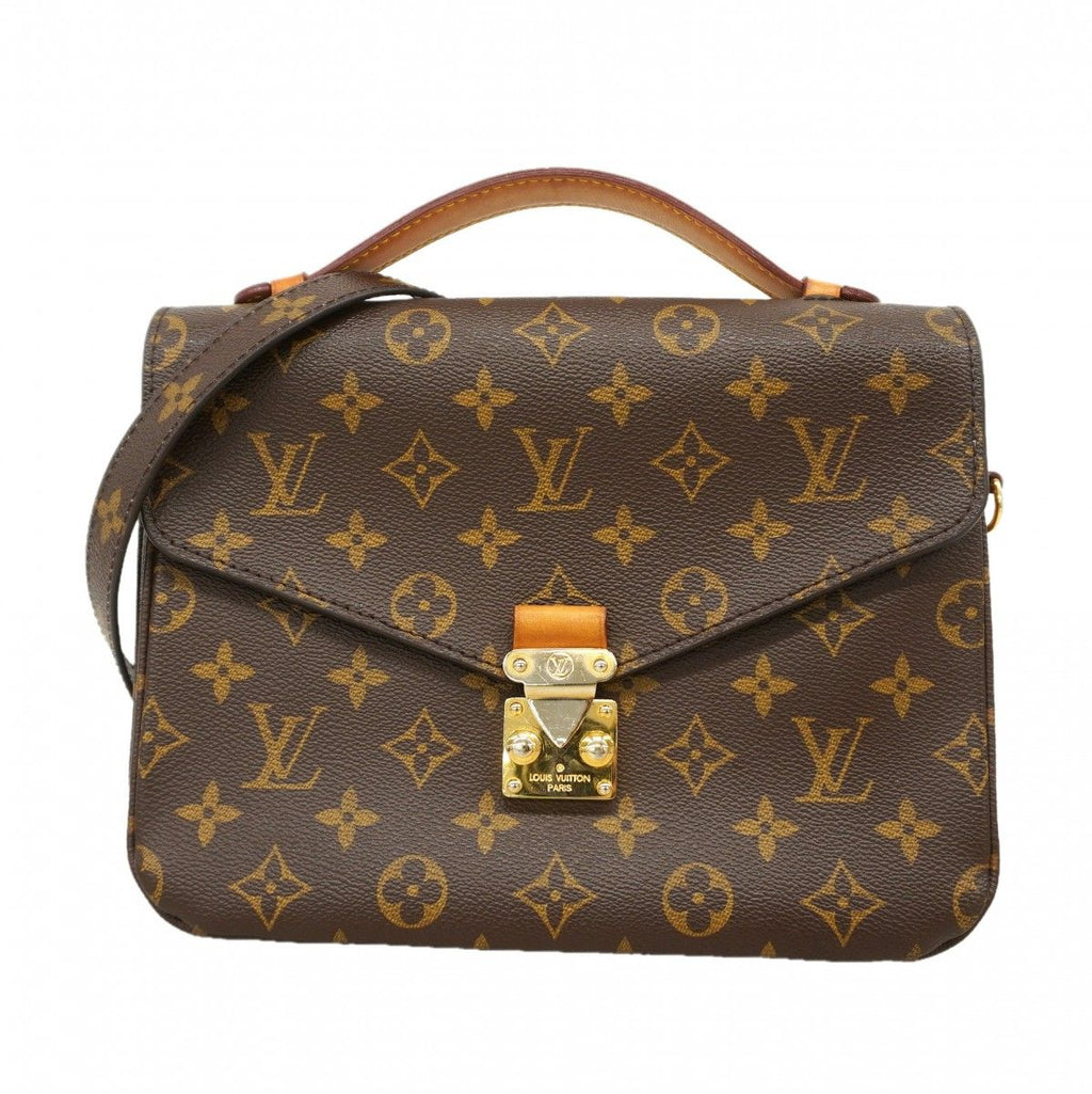 Louis Vuitton Handbag Monogram Pochette Metis MM Brown 2-Way
