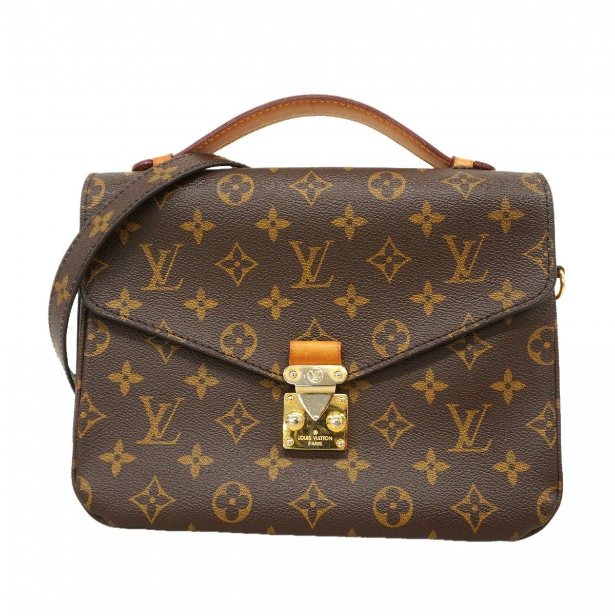 Louis Vuitton Handbag Monogram Pochette Metis MM Brown 2-Way