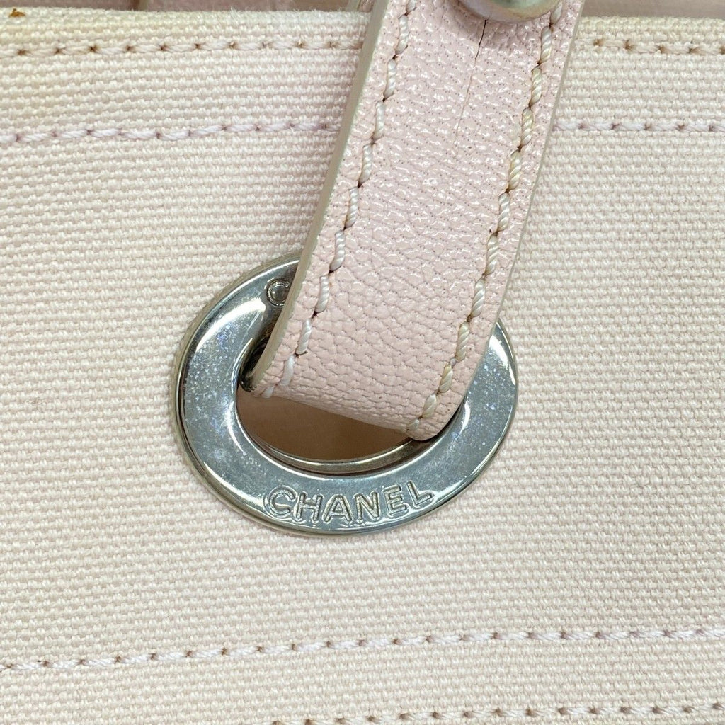 Chanel Tote Paris Biarritz Canvas Pink Silver — view 9