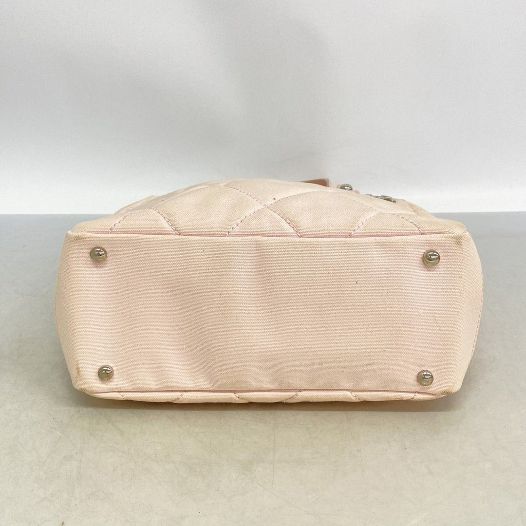 Chanel Tote Paris Biarritz Canvas Pink Silver — view 3