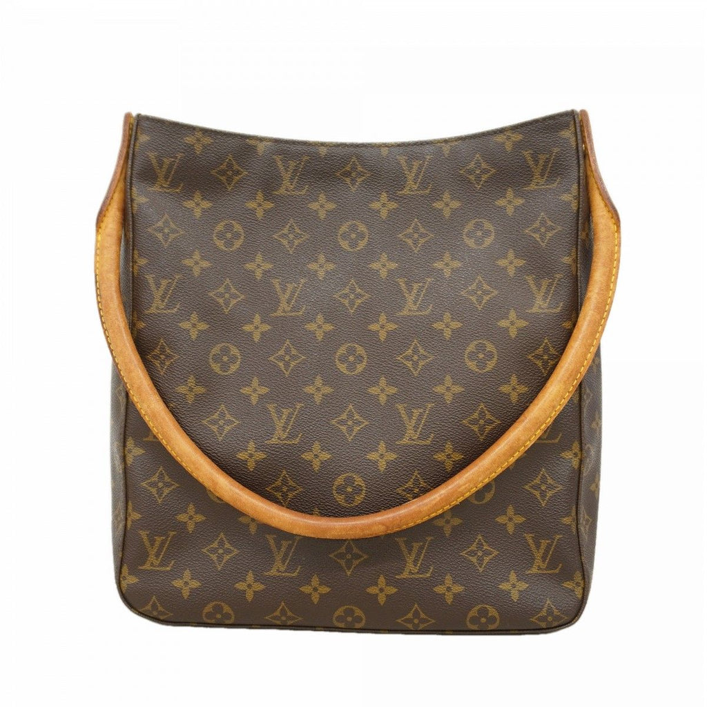 Louis Vuitton Shoulder Bag Monogram Looping GM Brown