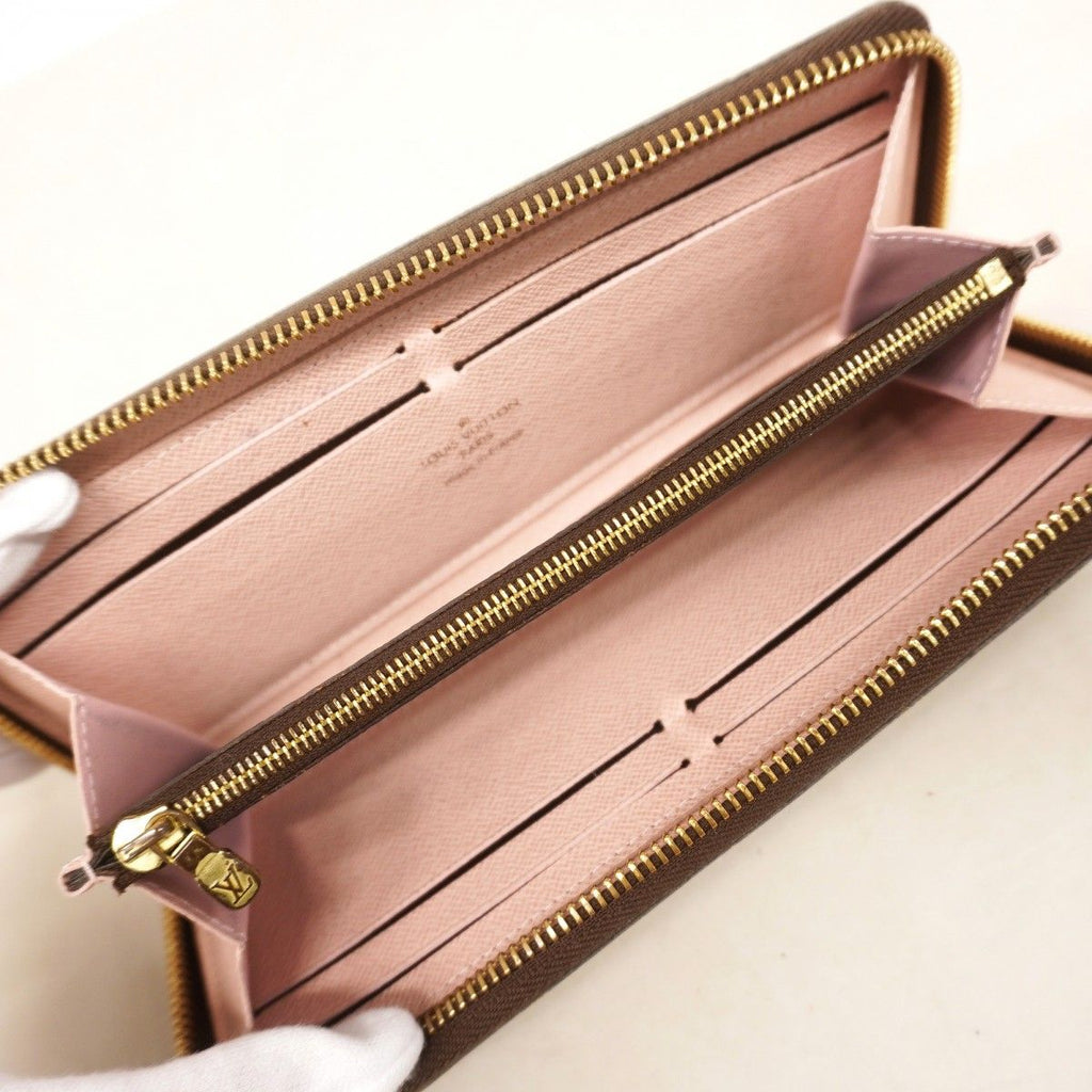Louis Vuitton Wallet Monogram Portefeuille Clemence Brown Rose Velours — view 3