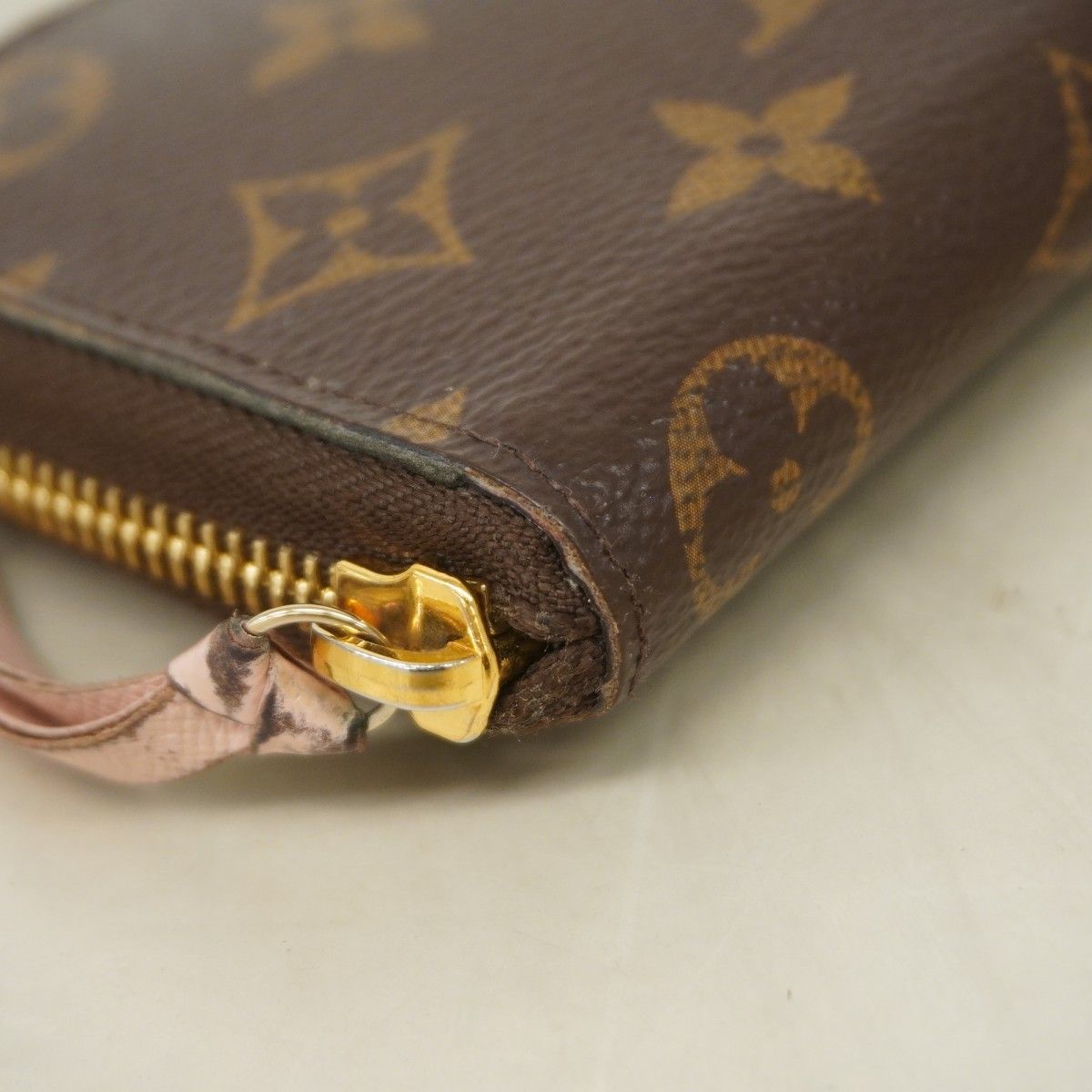 Louis Vuitton Wallet Monogram Portefeuille Clemence Brown Rose Velours — view 7